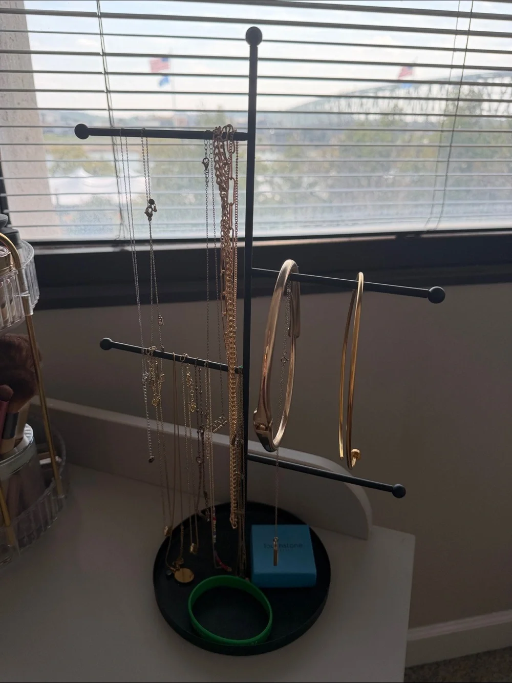 Target Black Jewelry Stand with Multi-Arm Necklace & Bracelet Holder
